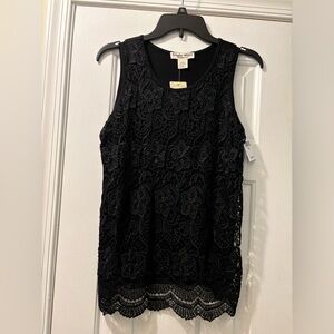 Studio West Apparel lace sleeveless top in PM